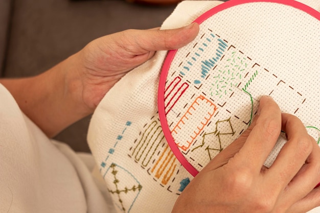 przykładowe wykonanie haftu